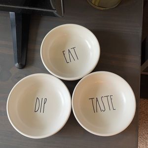 RAE DUNN - Three Small Dip/Sauce Bowls